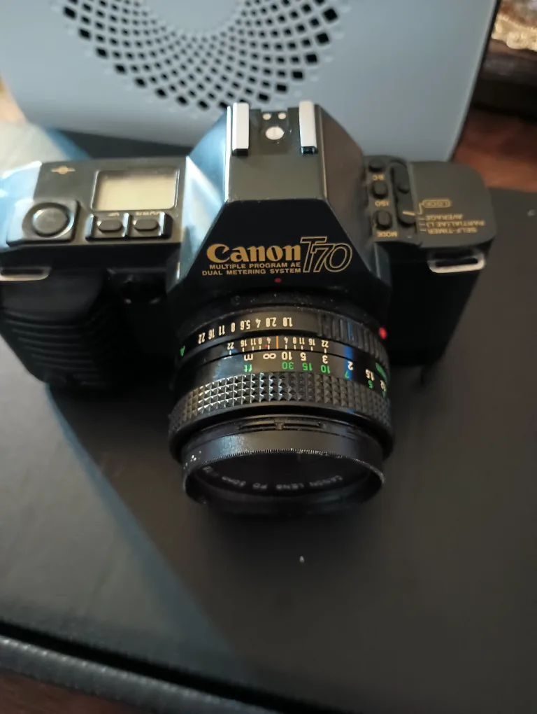 Canon T70 Film Camera with FD 50mm Lens thumbnail