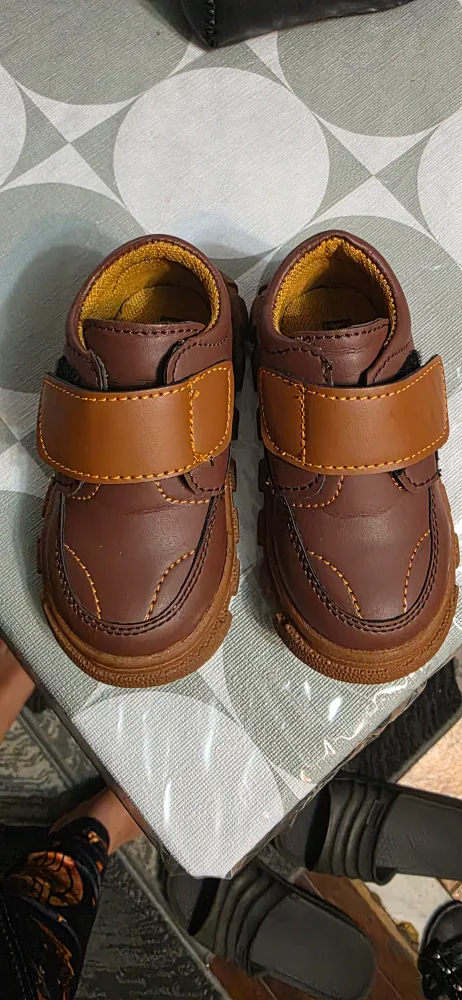 Brown Leather Toddler Shoes thumbnail