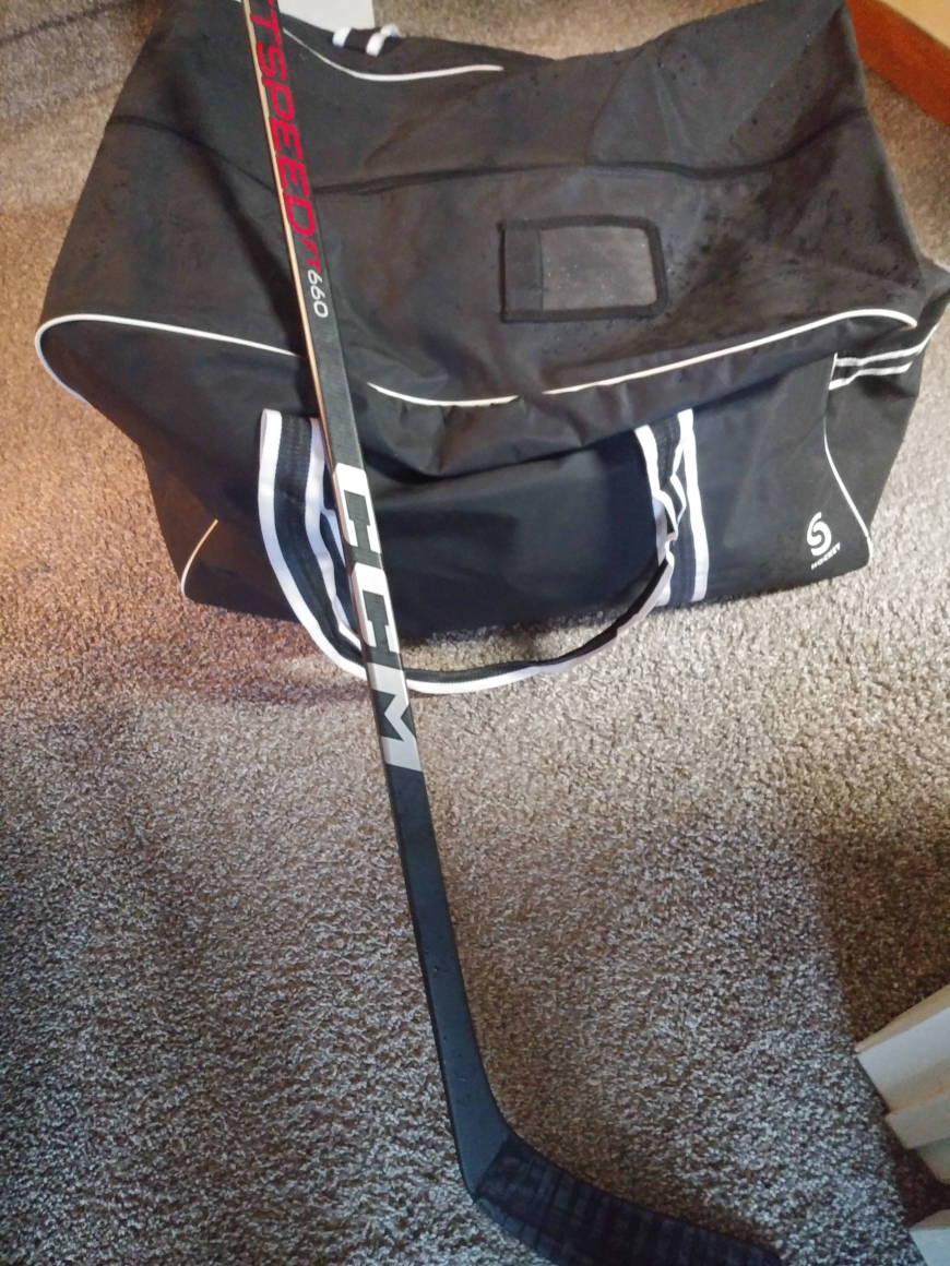 Mens XL CCM Hockey Stick & Gear - photo 2