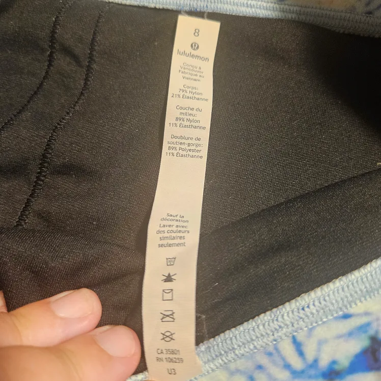 LULULEMON  Mind Over Miles Bra size 8 EUC Run Gym Yoga image indicator(5)