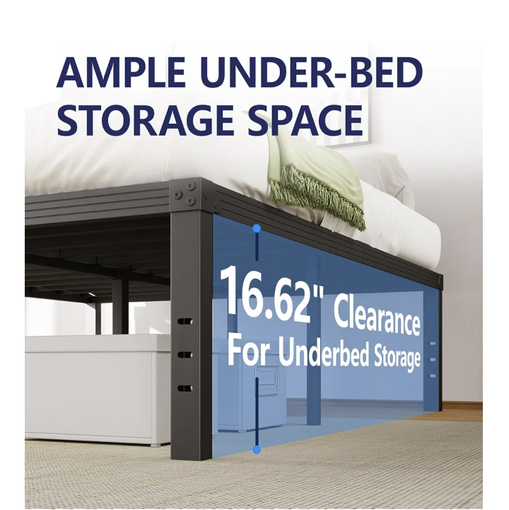 Unopened box brand new Twin XL Metal Bed Frame - 80"x38" - photo 4