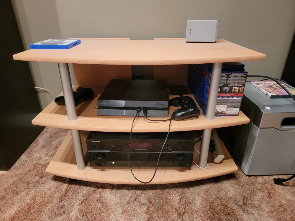 Wooden Media Console Table 🧡 thumbnail