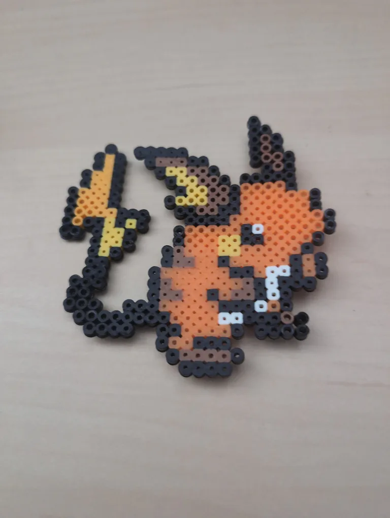🧡Perler Bead Raichu Magnet thumbnail