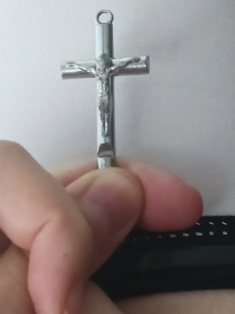 Steel Crucifix Pendant thumbnail