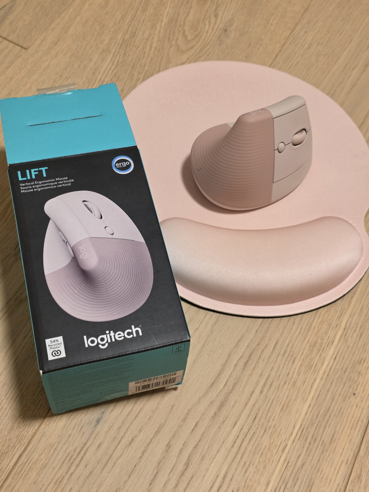 Logitech Lift Vertical Ergonomic Mouse - Rose - photo 2