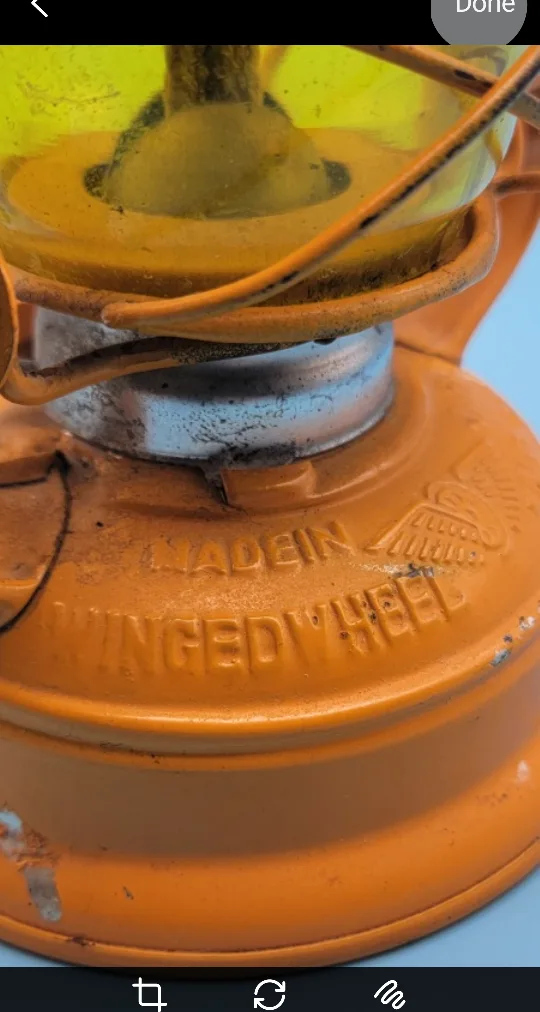 Winged Wheel No.350 KEROSENE LANTERN Made in Japan image indicator(5)