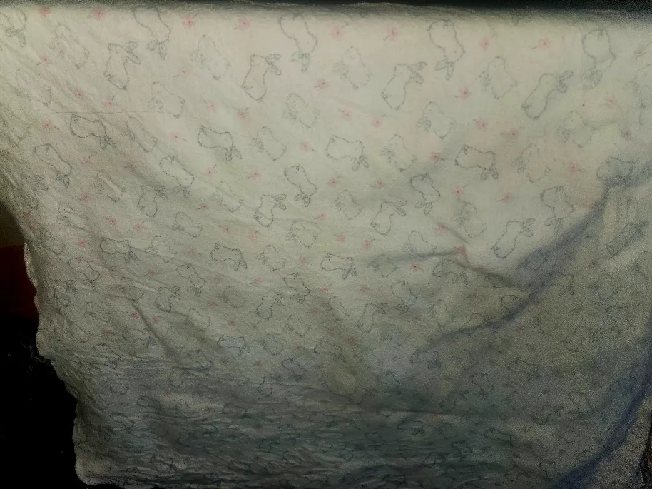 Baby Blanket with Bunny Print thumbnail