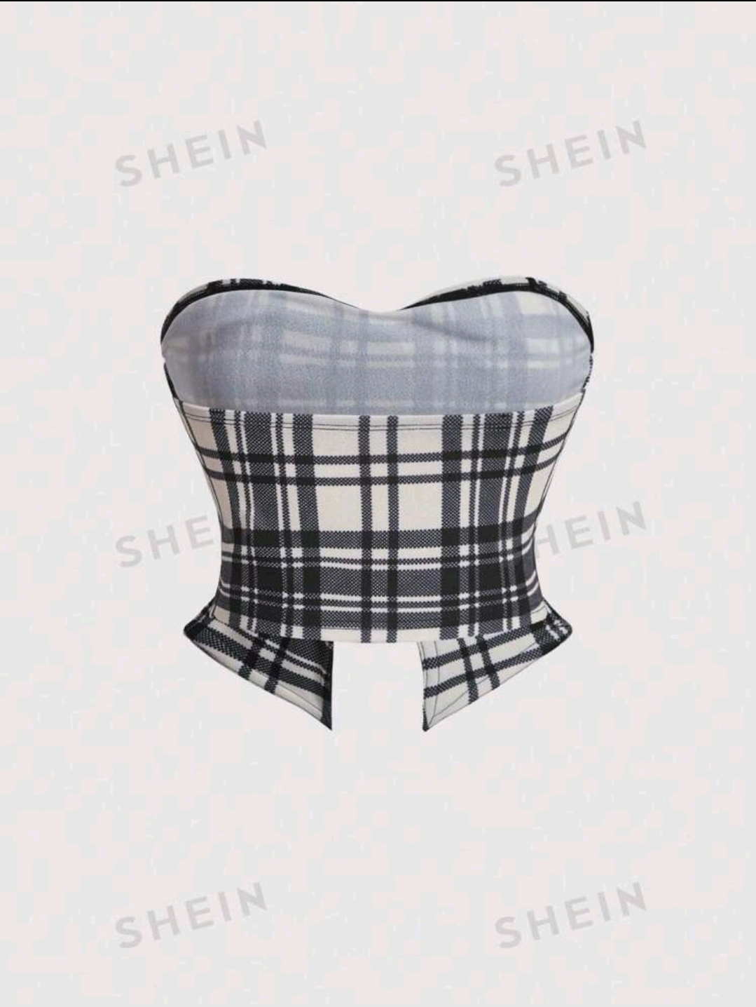 New Plaid Corset Top Small - photo 2