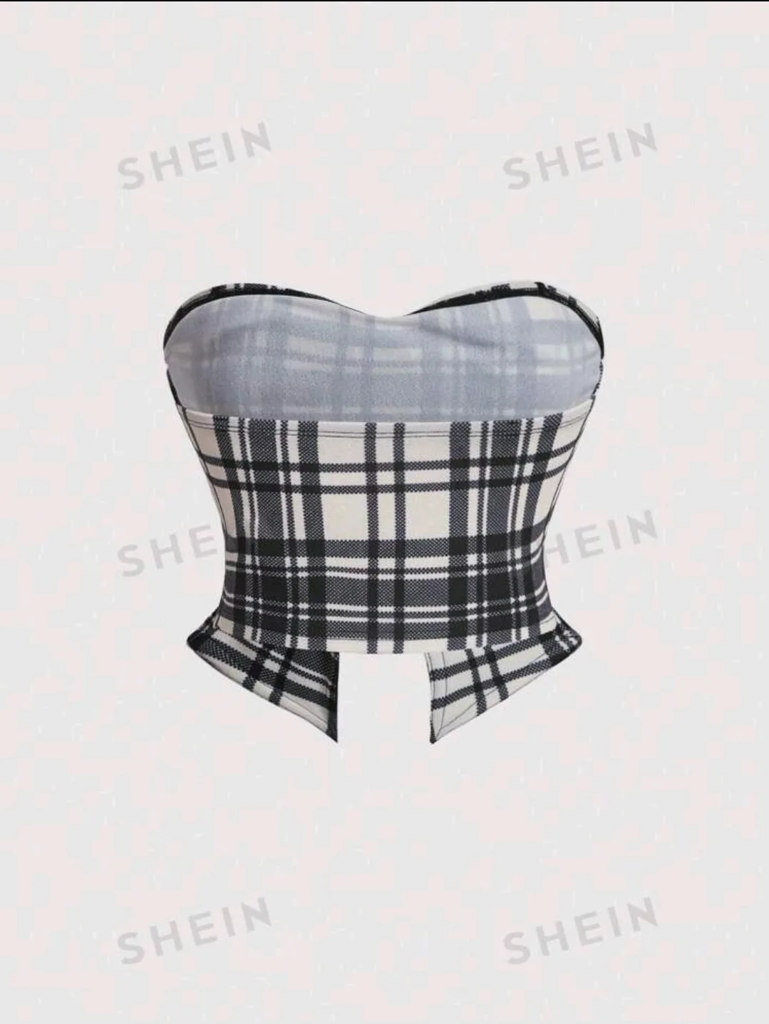 New Plaid Corset Top Small image indicator(2)