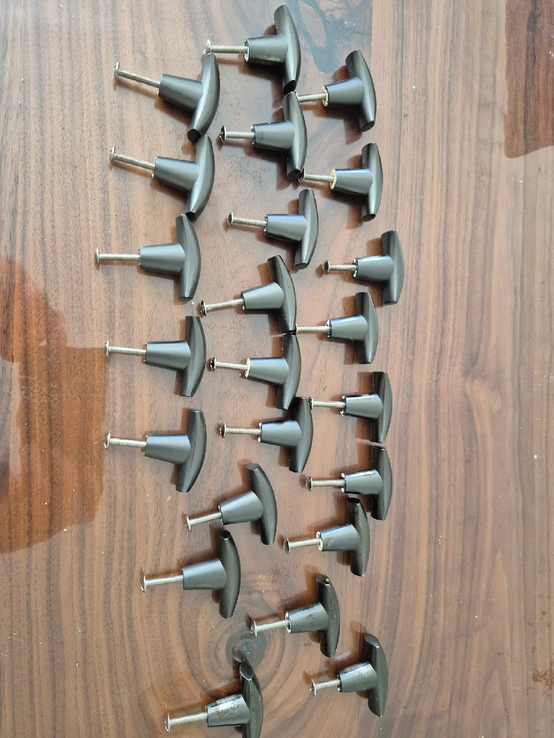 Lot of 20+ Black Cabinet Drawer Pulls image indicator(2)