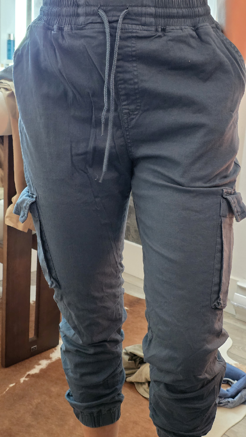 Blue Cargo Joggers - Size Unknown - photo 2