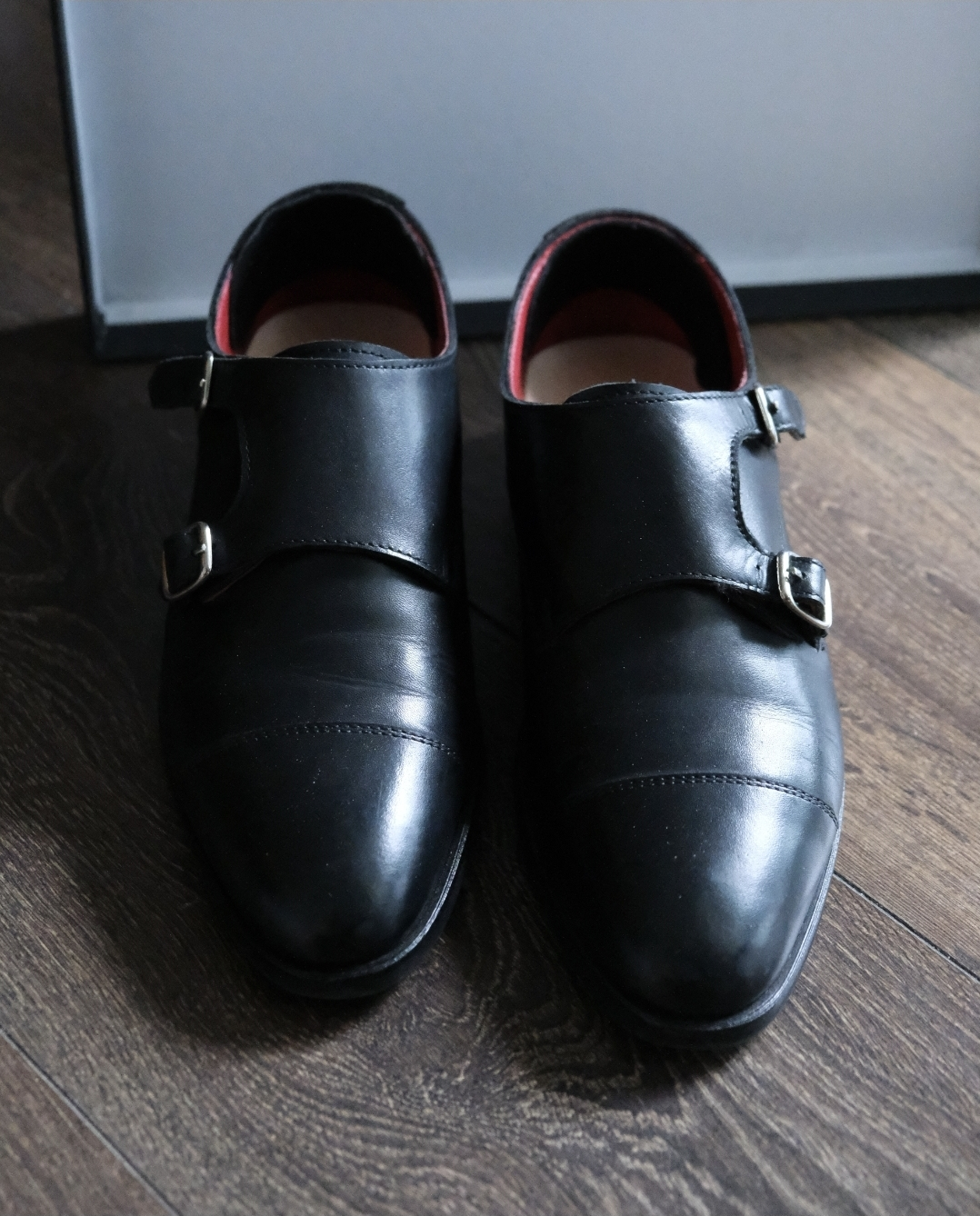 Leather Monk Strap Dress Shoes - photo 5