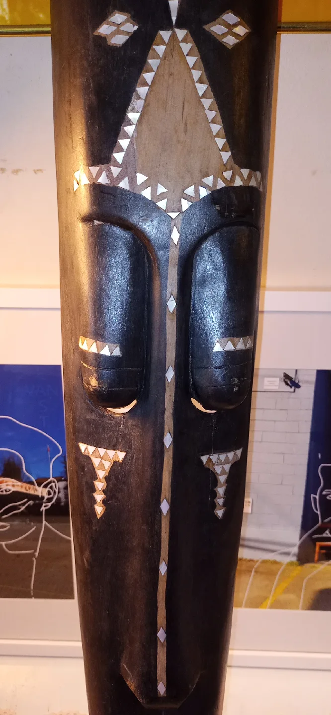Vintage African Tribal Mask - 40 Inches image indicator(2)