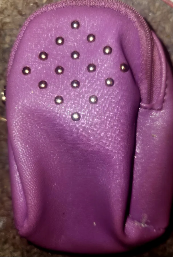 Small Purple Studded Cosmetic Bag thumbnail