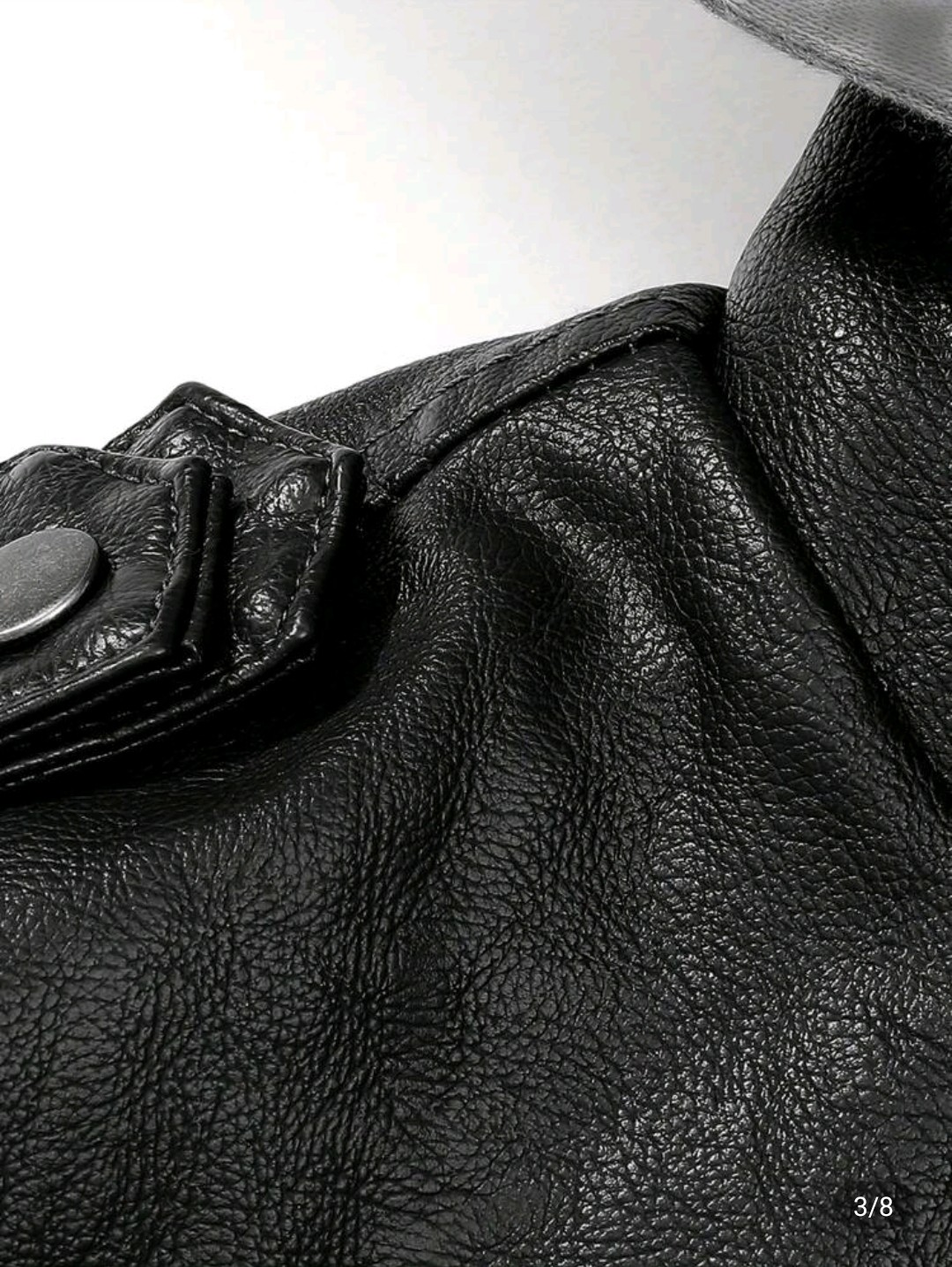 Stylish PU Zipper Hooded Jacket