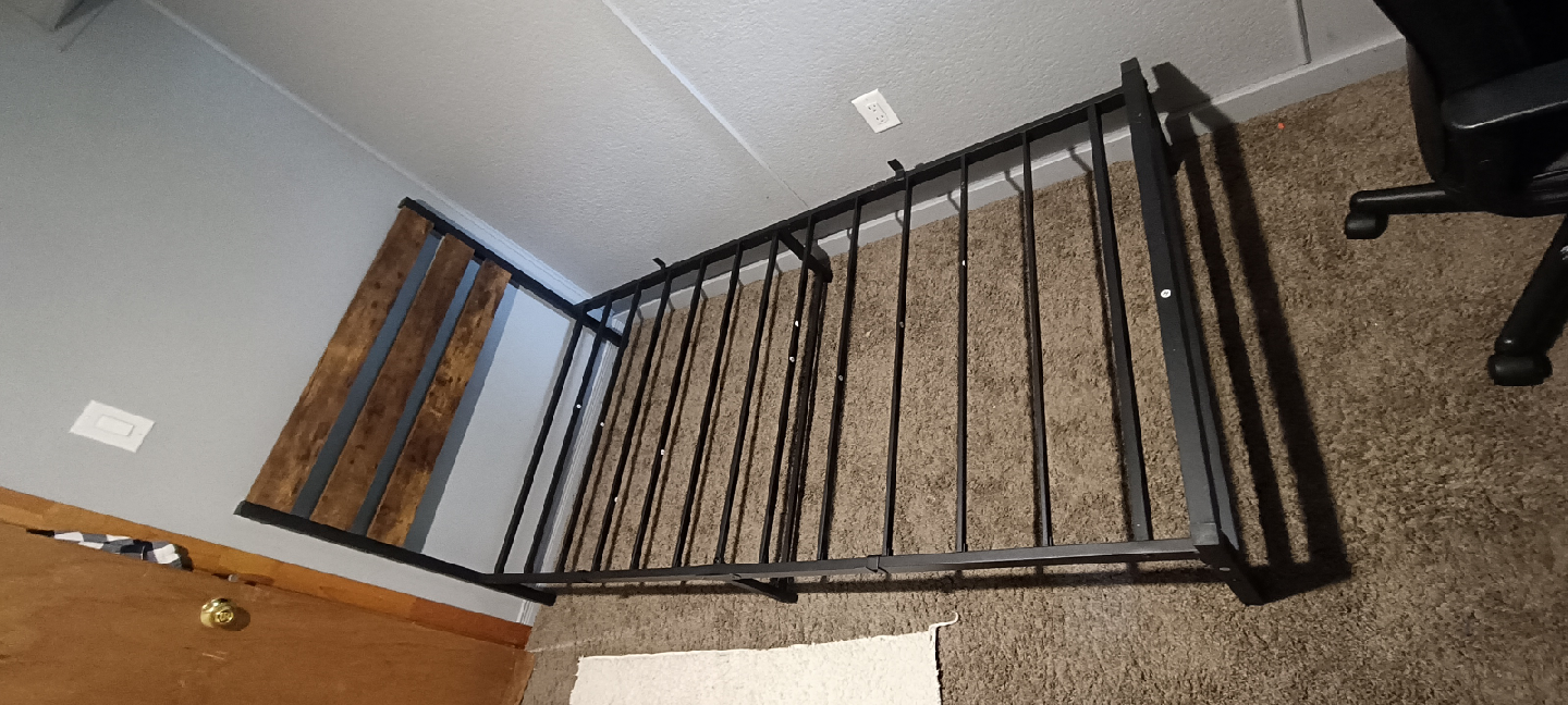Metal and Wood Bed Frame - photo 3
