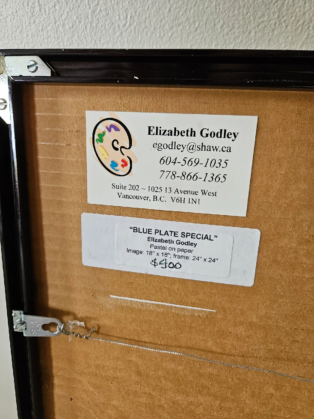 Large Signed Art Framed Pears Still Life Painting image indicator(4)