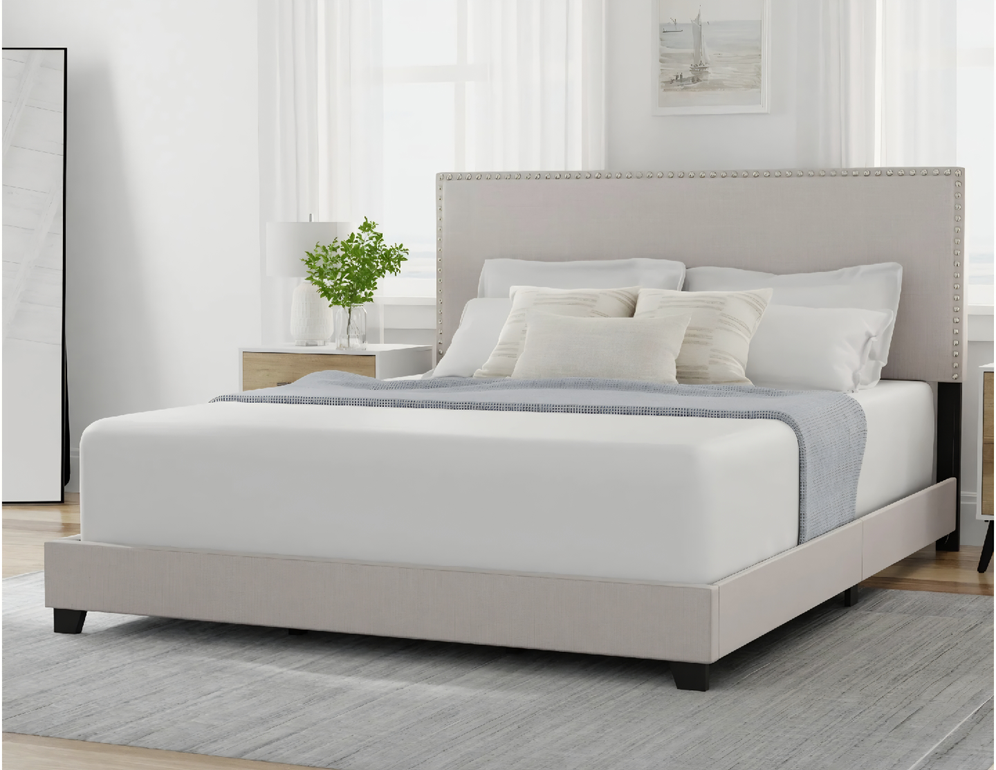 Upholstered Platform Bed Frame