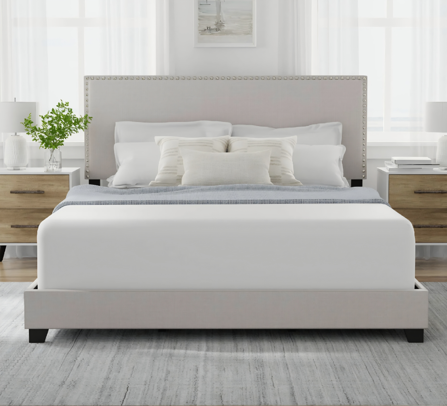 Upholstered Platform Bed Frame - photo 2
