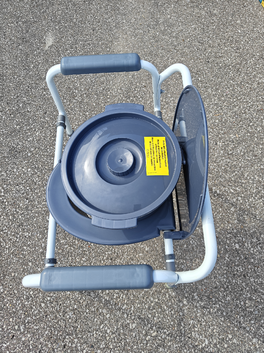Commode Chair - Blue and White - photo 2