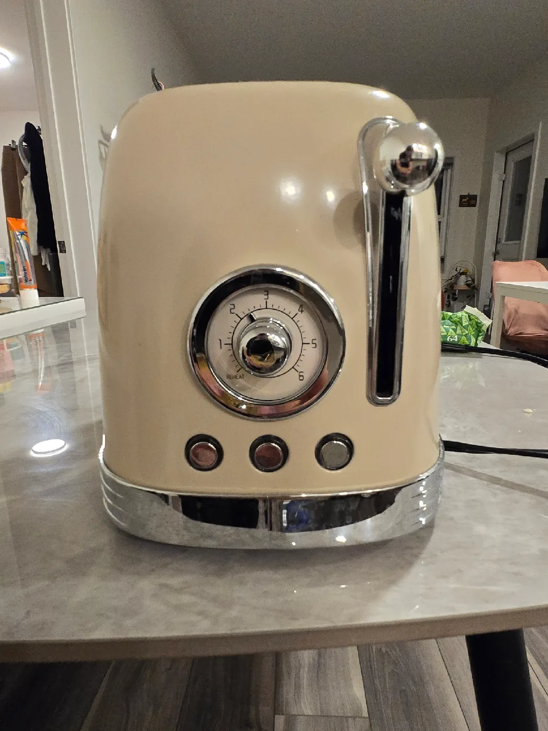 Retro Style Toaster - Cream Colour thumbnail