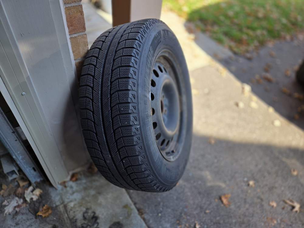 Michelin 225/65R17 Winter Tires Set of 4 with rims.