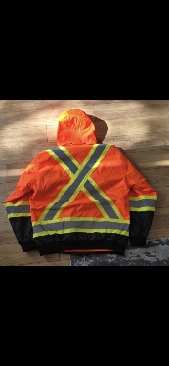 Hi Vis size large ground force winter jacket with inner sweater - photo 2