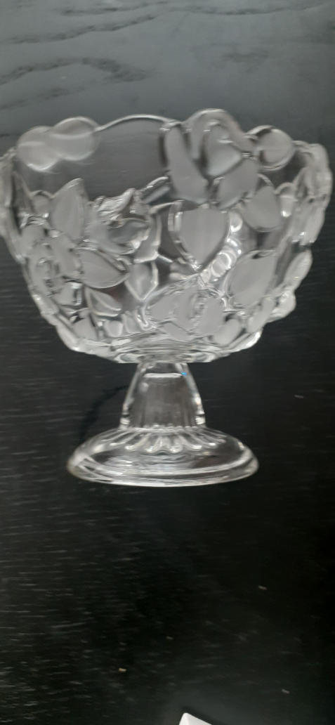 🥕Clear Glass Floral Bowl
