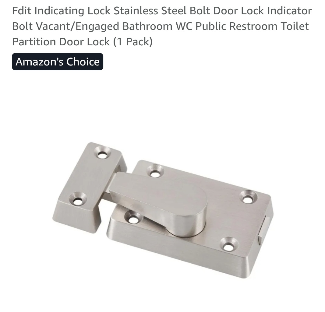 Stainless Steel Door Lock Indicator Vacant/Engaged - photo 3