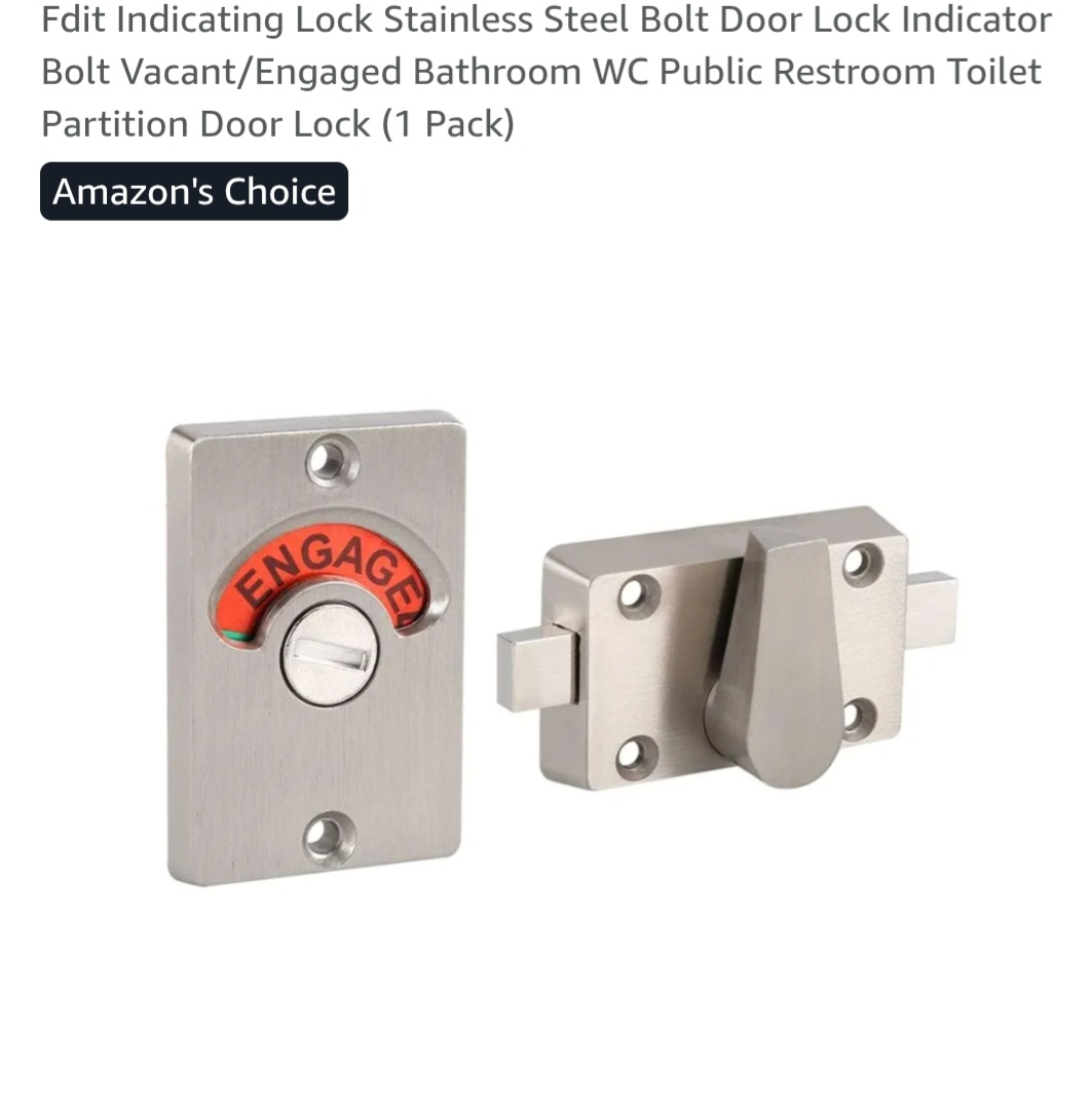 Stainless Steel Door Lock Indicator Vacant/Engaged - photo 5