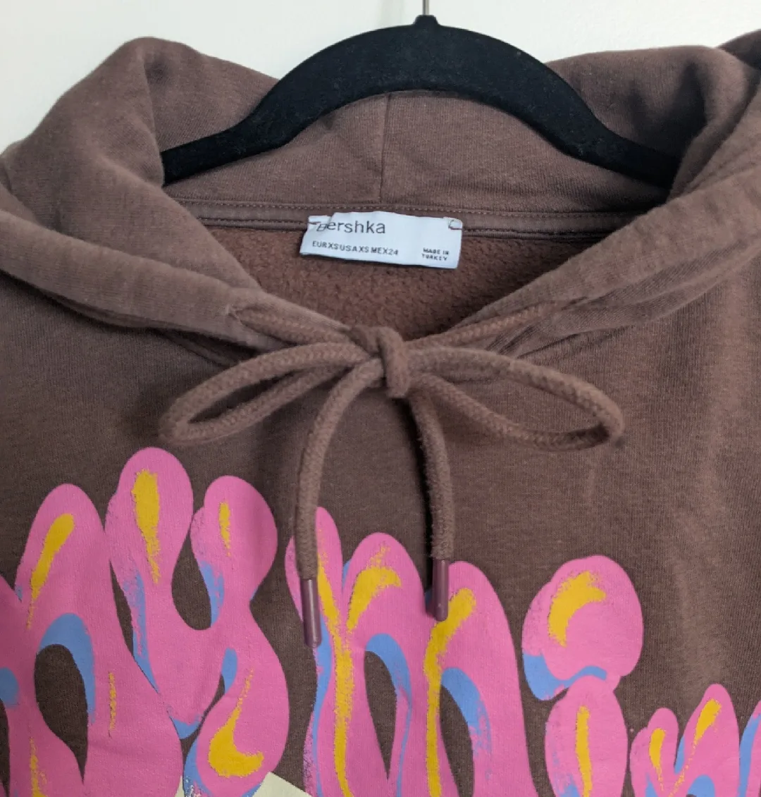 Bershka Oversized Graphic Print Hoodie image indicator(2)