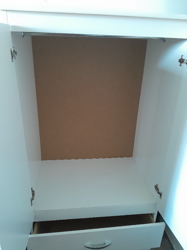 White Wardrobe with Drawers - photo 4