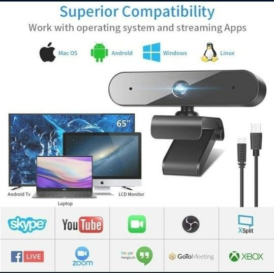 Walfront 1080P Webcam for PC Laptop - photo 5