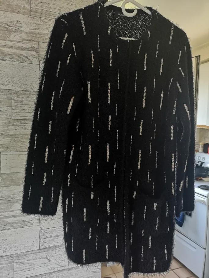 Lilibleu Black Cardigan - Size M thumbnail