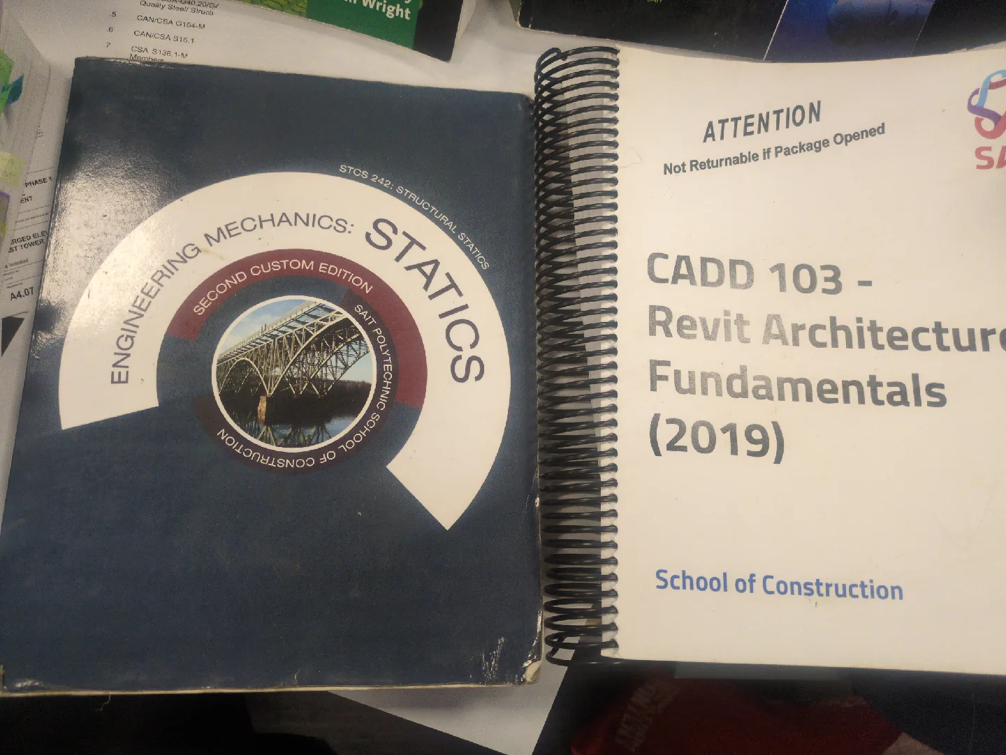 various civil engineering text books - with bookmarks image indicator(2)