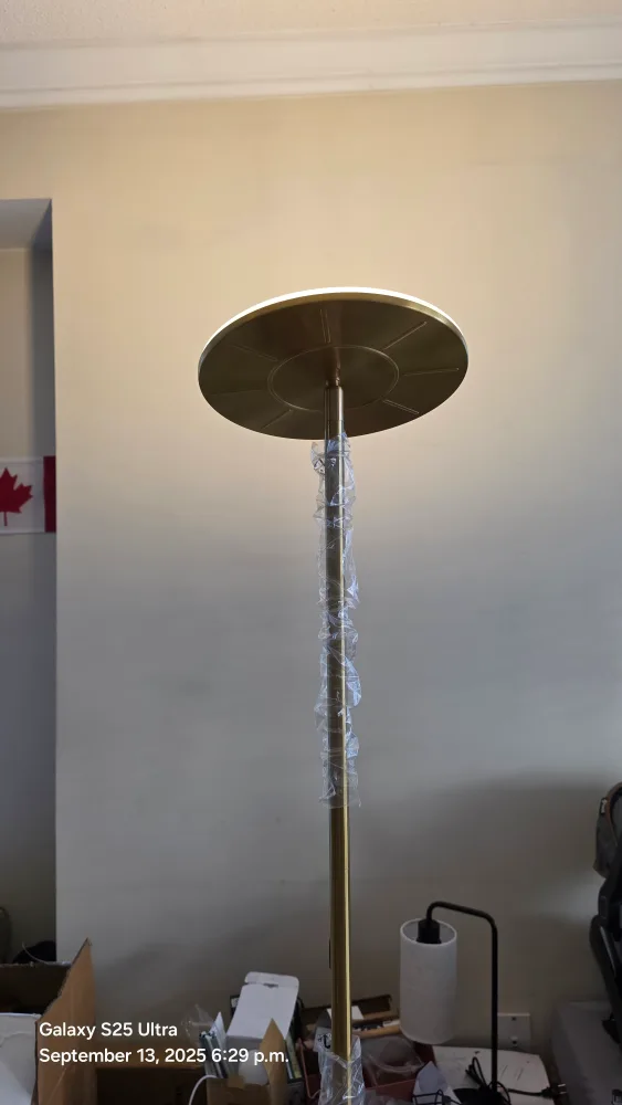 Gold LED Floor Lamp - New in Packaging! thumbnail