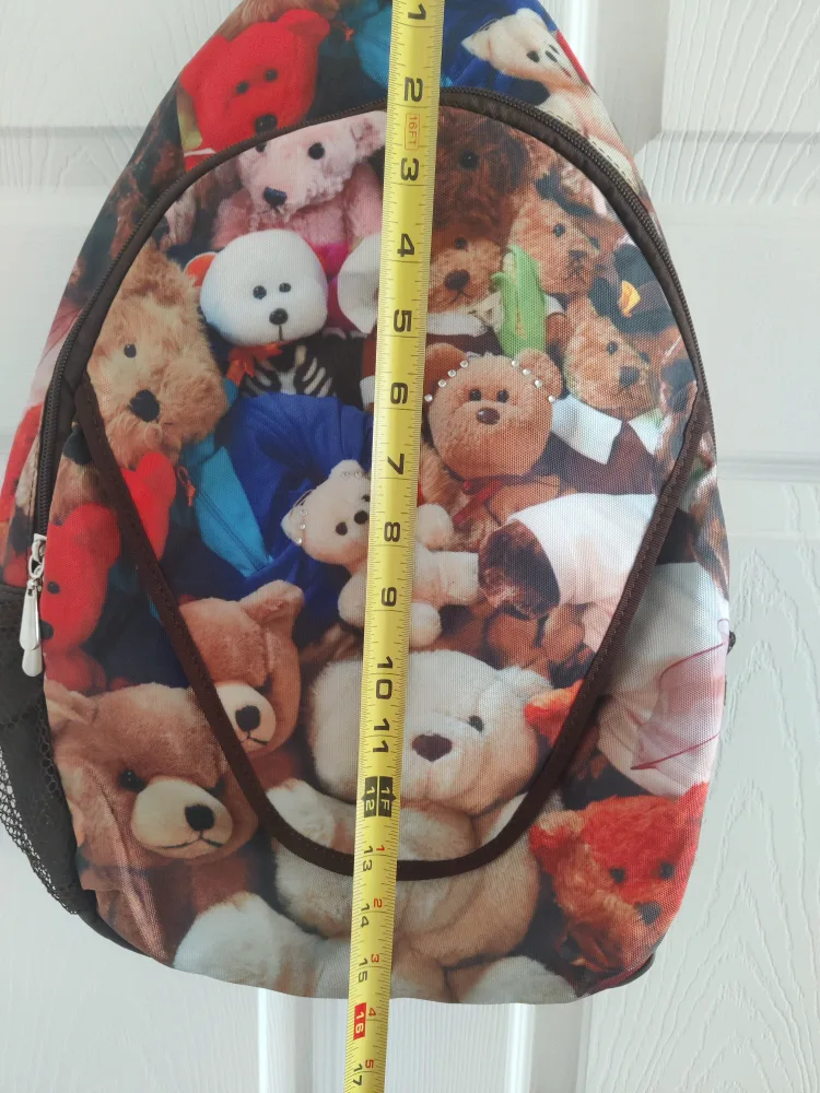 Teddy Bear Print Backpack image indicator(4)