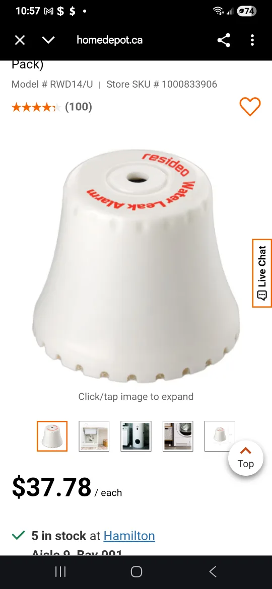 Honeywell Water Leak Alarms - 4 Pack - New image indicator(2)