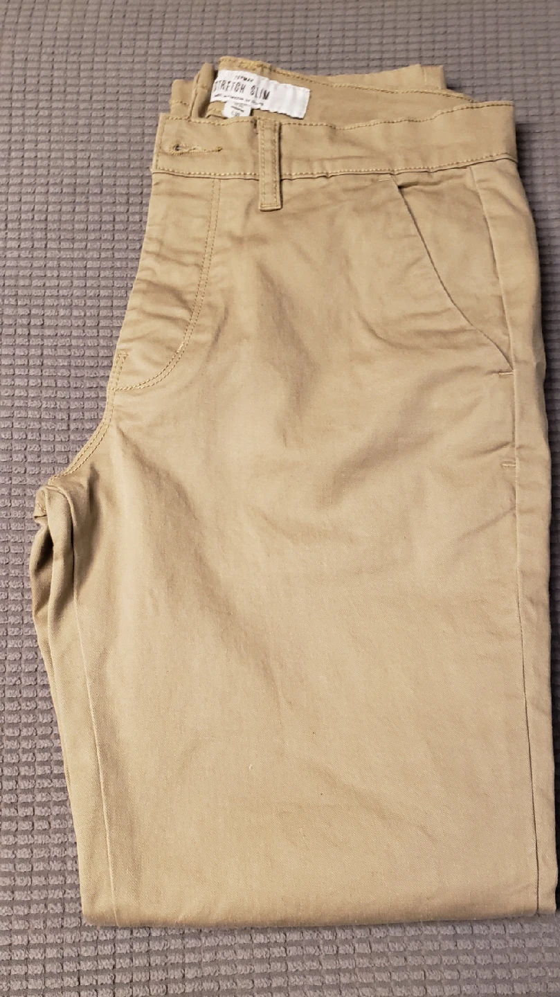 🥕 Stretch Slim Khaki Pants size 30/30 - photo 2