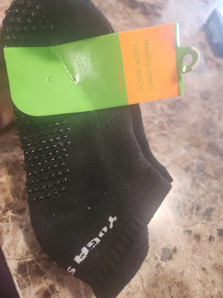 Yuga's Healthy Green Yoga Socks - Women's thumbnail