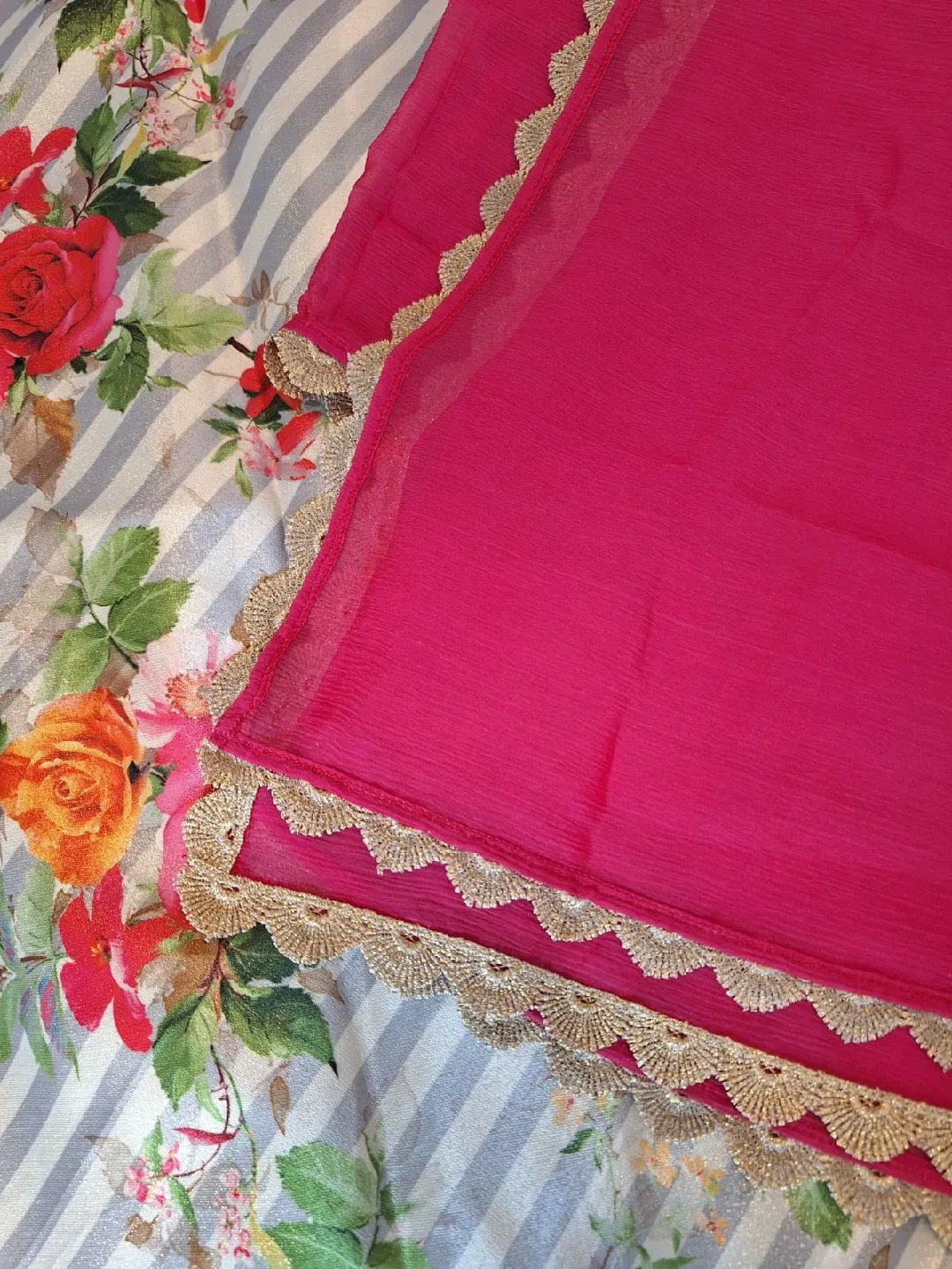 Beautiful Floral Lehenga Set image indicator(4)