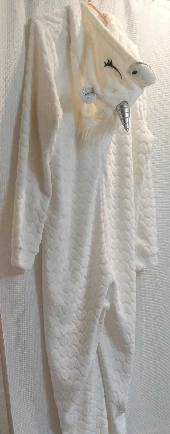 Unicorn Onesie White Adult XL - photo 4