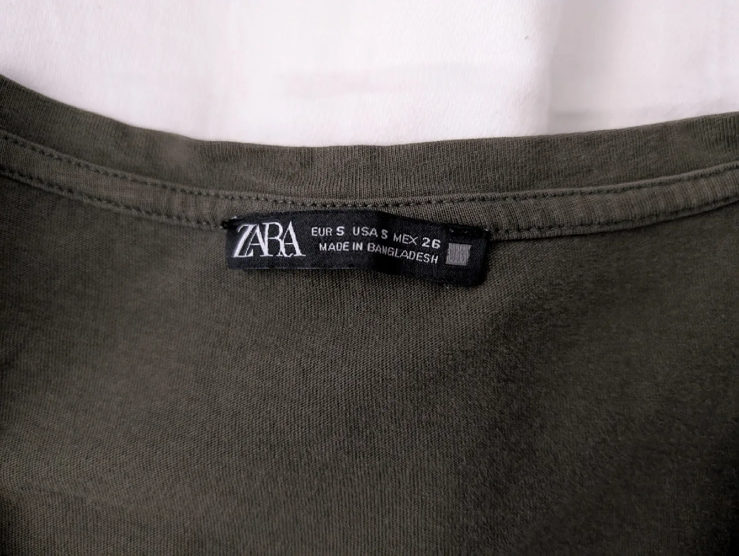 Zara V-Neck T-Shirts - Size S M 100% cotton comfortable T shirts image indicator(2)