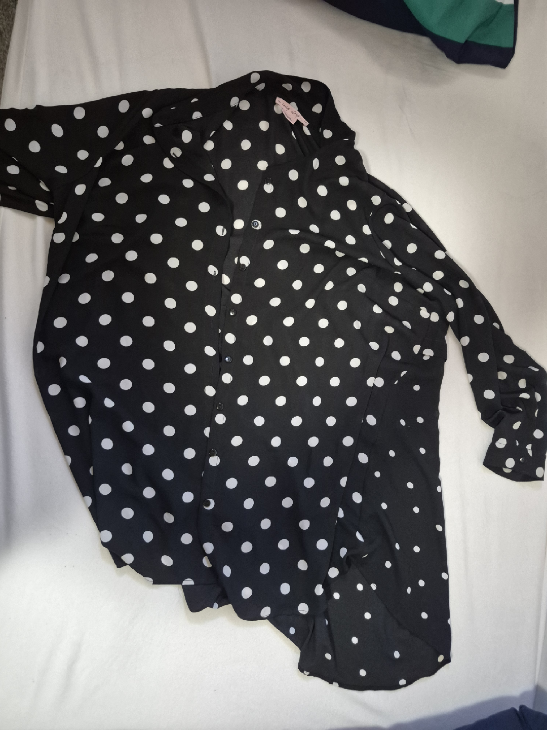 In Every Story Black Polka Dot Blouse - 2X