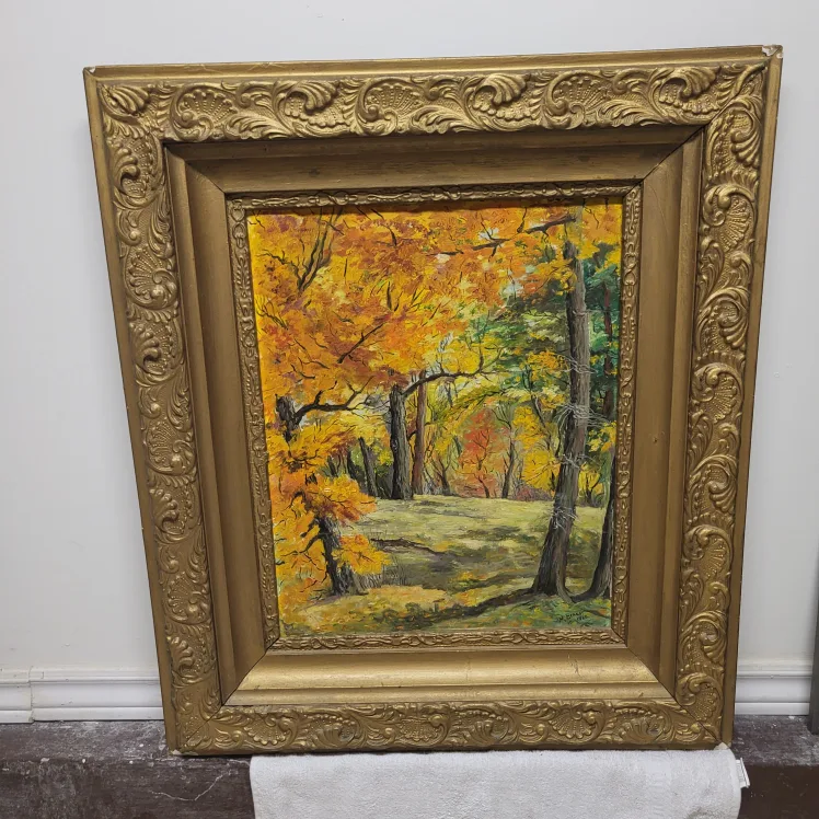 Autumn Cobourg Painting by W. Bernat, 16" x 20" thumbnail