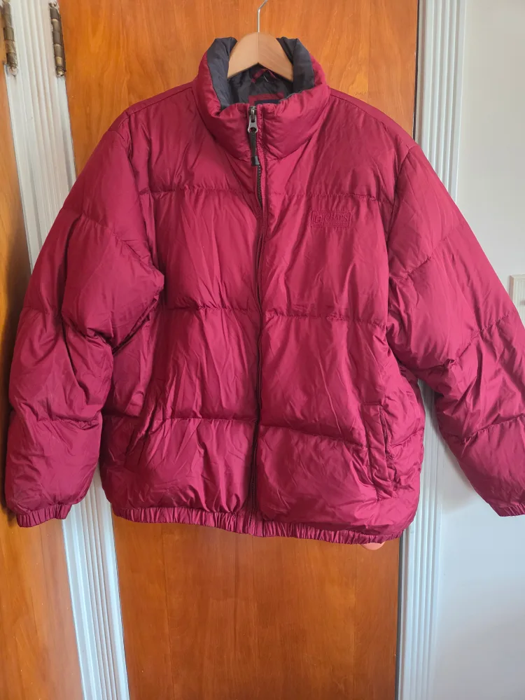 Chaps Maroon Puffer Jacket - Size 2X image indicator(2)