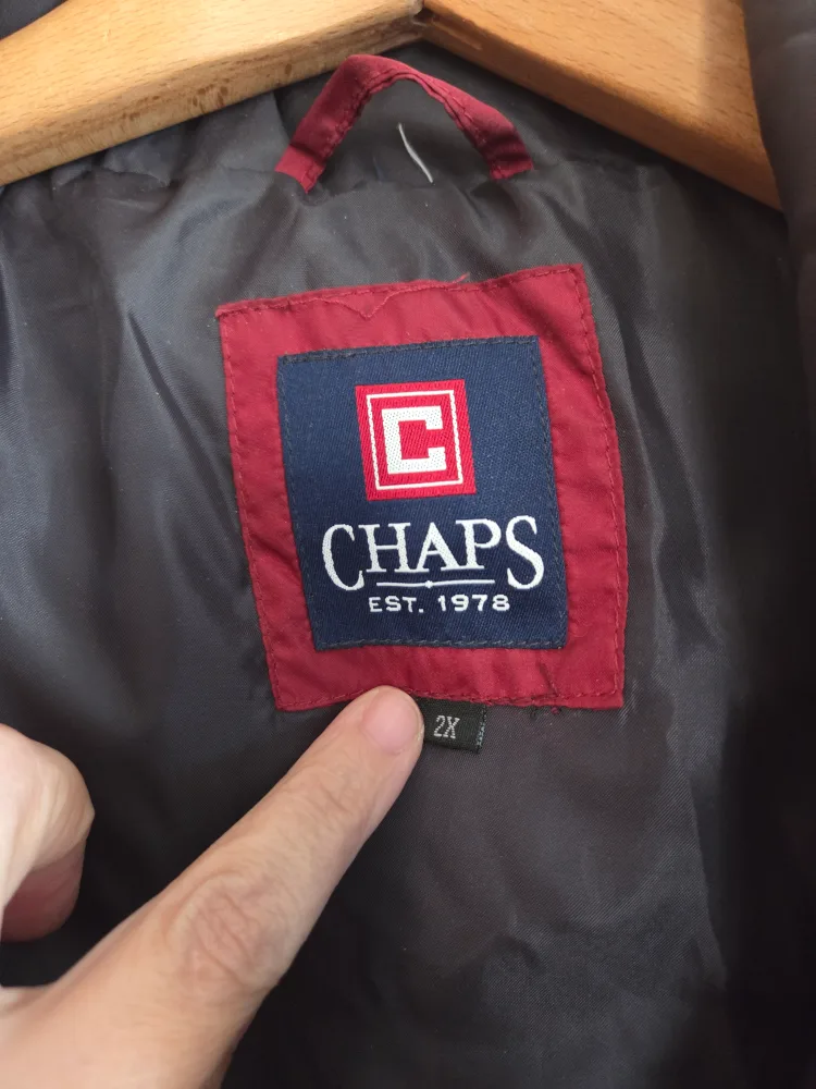 Chaps Maroon Puffer Jacket - Size 2X image indicator(4)