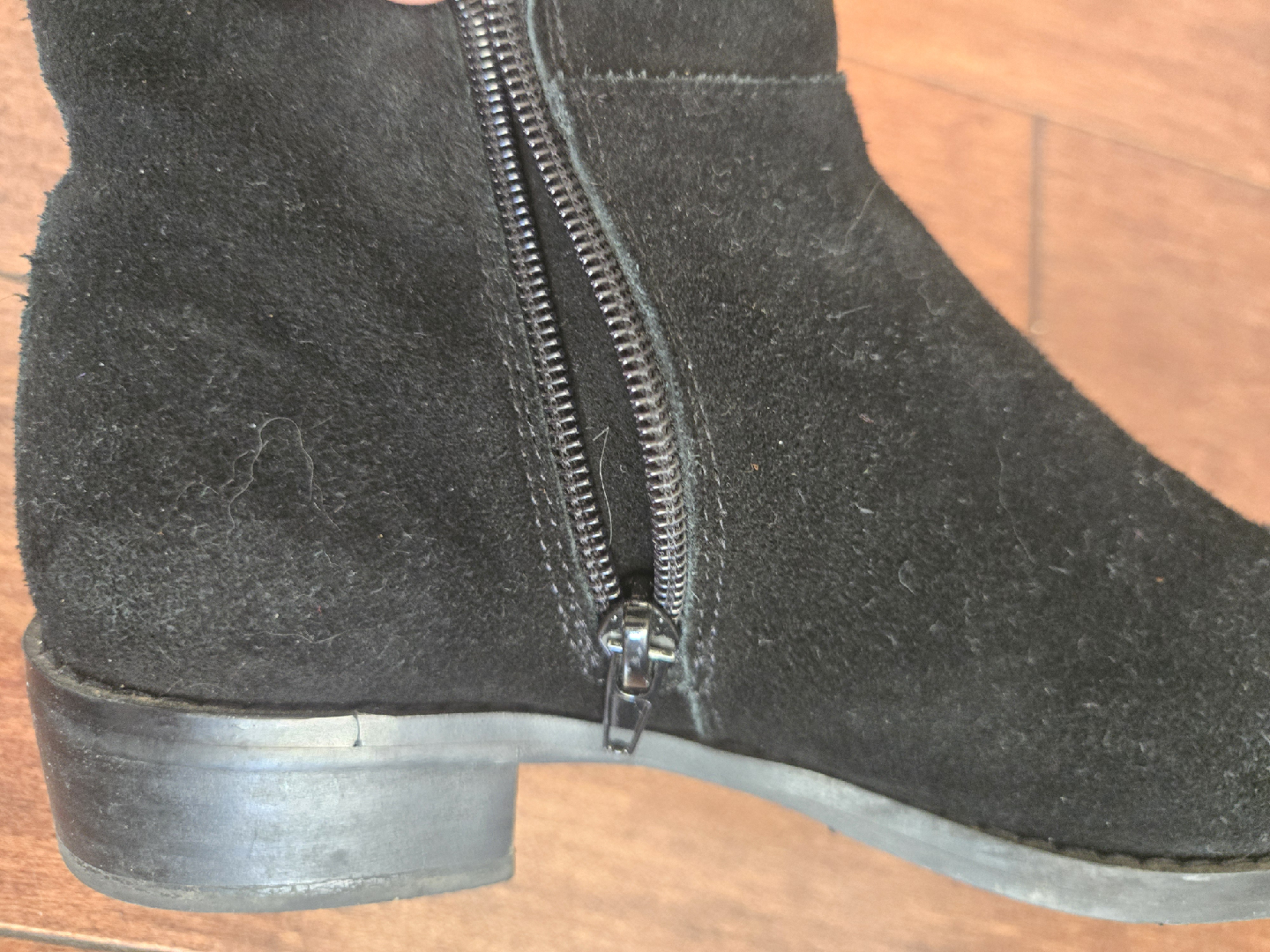 K&M Black Suede Ankle Boots - Size 7.5M - photo 4