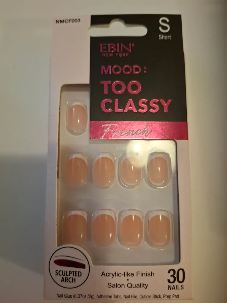 press on French Nails - Short thumbnail