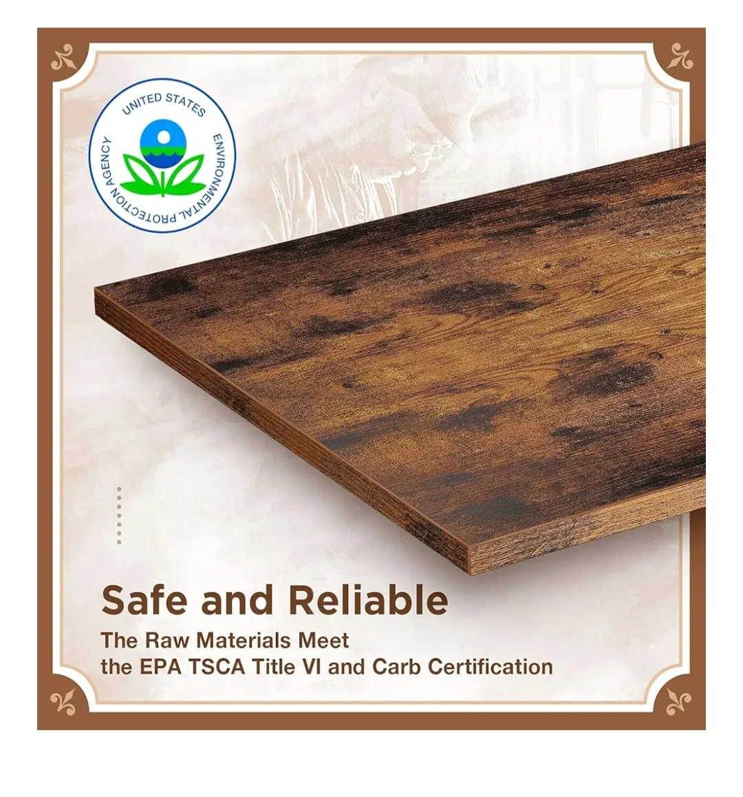 Console Table with Metal Mesh Shelves image indicator(7)